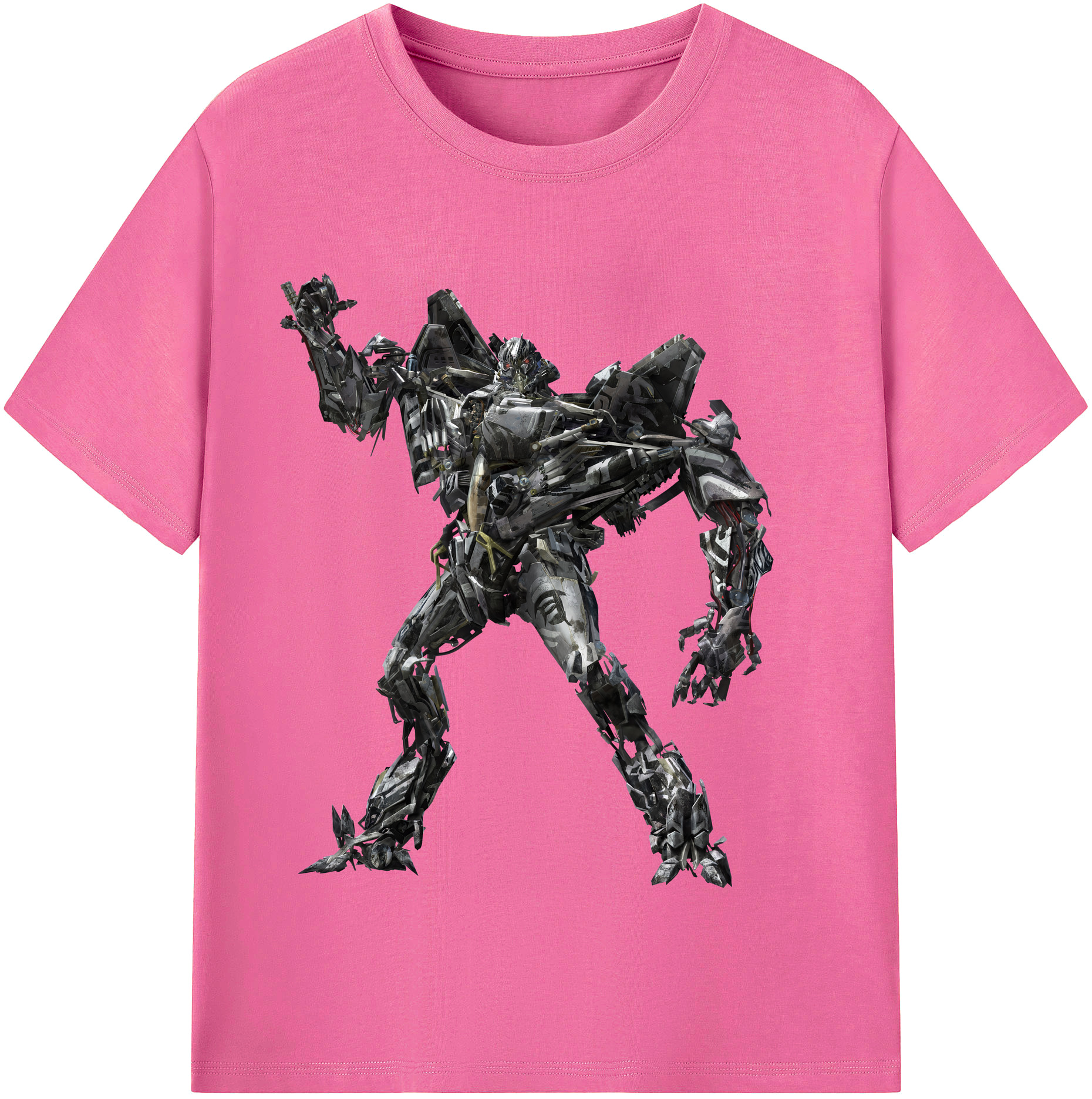 （画像用） Transformers トランスフォーマー レディースカジュアルプリントTシャツ（綿100％）